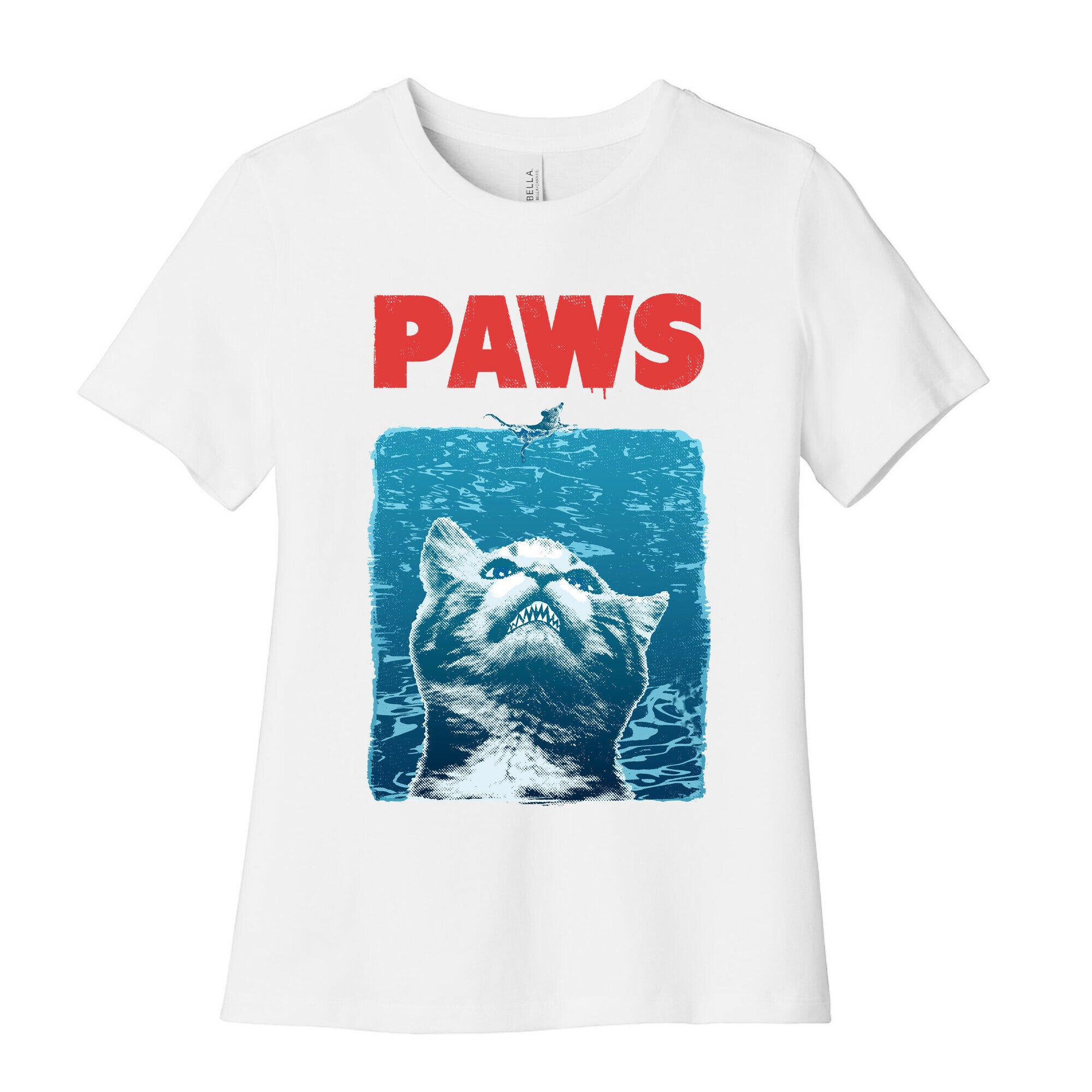 PAWS (Jaws Parody tee) Women's Cotton Tee